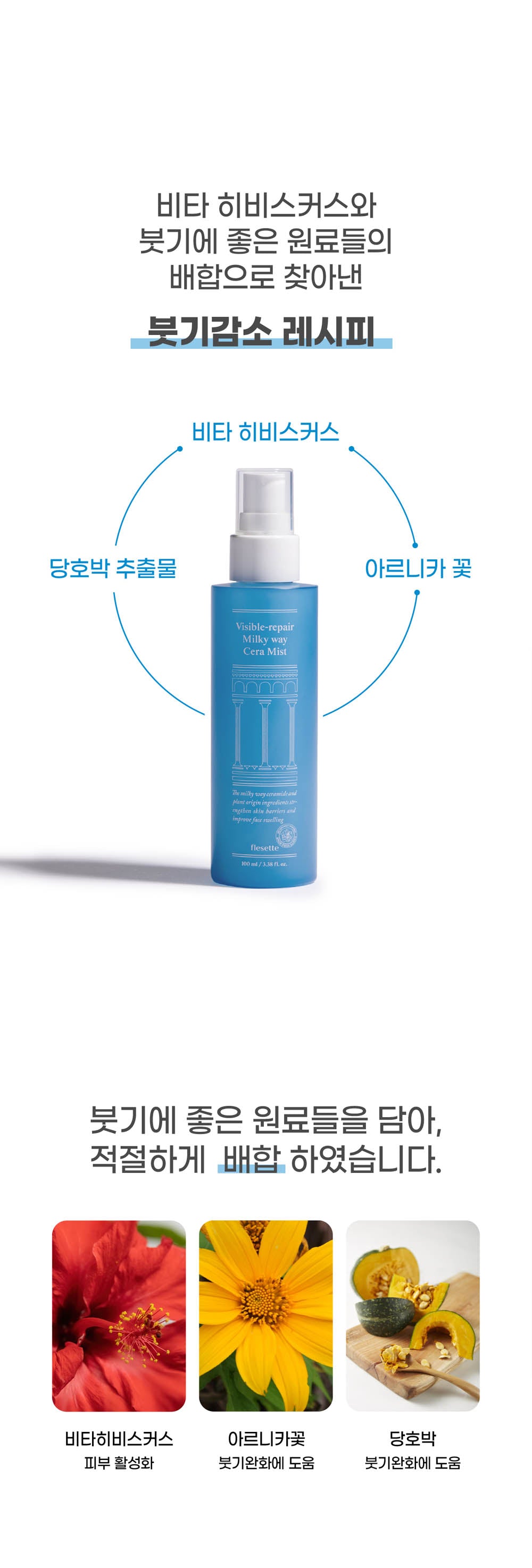 flesette Visible-repair Milky Way Cera Mist 100ml