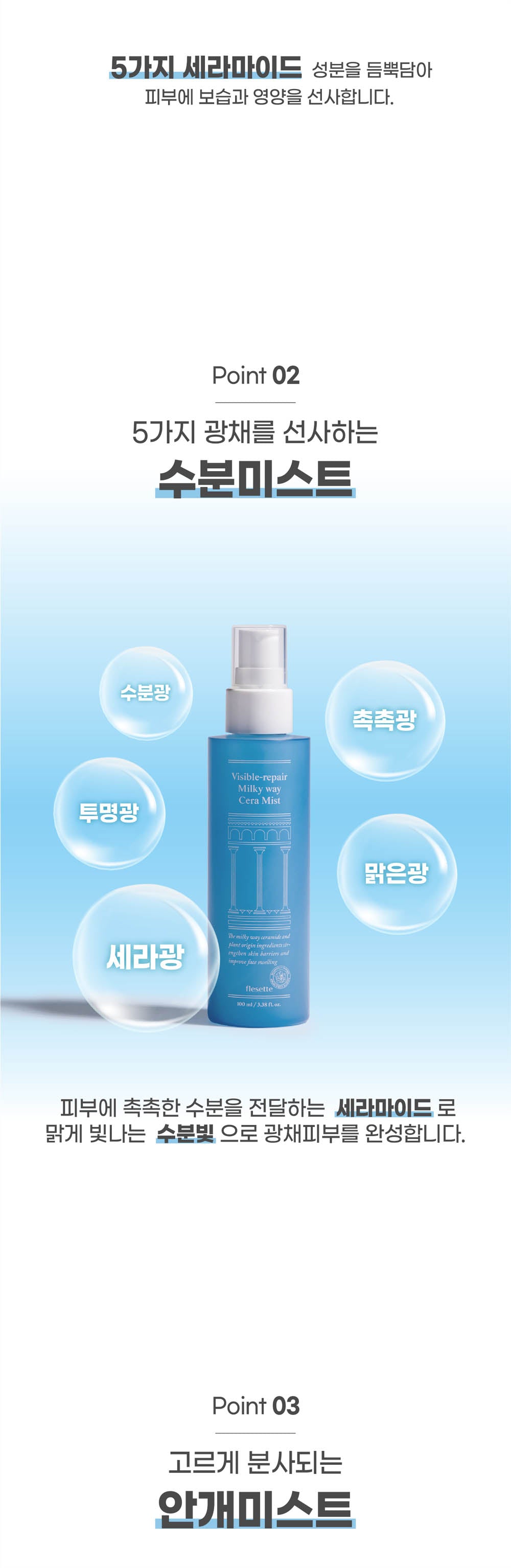 flesette Visible-repair Milky Way Cera Mist 100ml